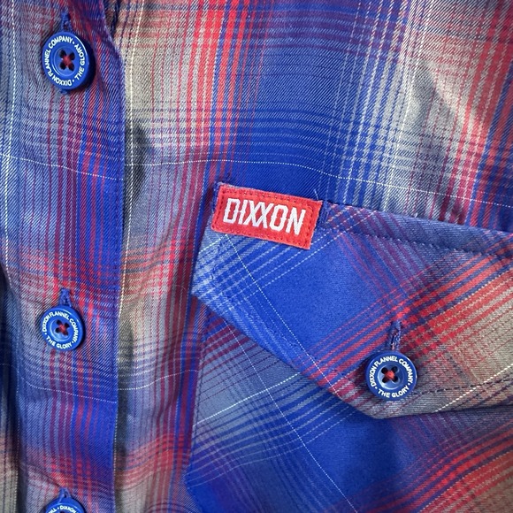 DIXXON Women's M Flannel Shirt Button Up Plaid Havana Bambo Blend Casual Western - Picture 5 of 10